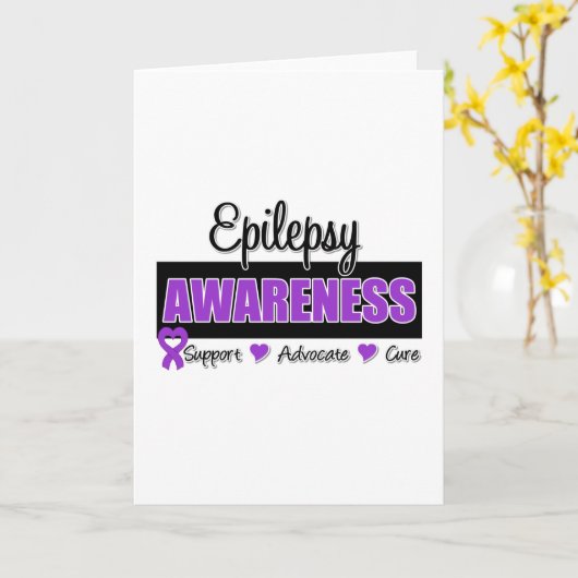 Epilepsie Bewustheid Kaart (Gele Bloem)