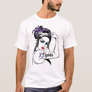 Epilepsie Bewustheid Rosie Riveter Ribbon T-shirt