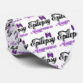 Epilepsie Bewustheid Stropdas (Opgerold)