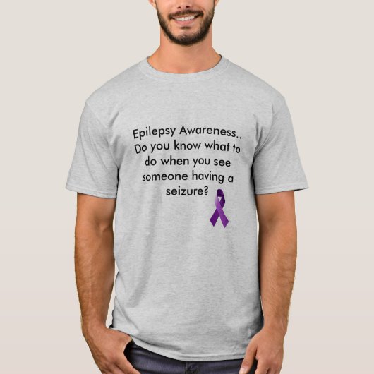 Epilepsie Bewustheid T-shirt (Voorkant)