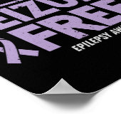 Epilepsie Bewustmaking 2 jaar beslag op vrij lintj Poster (Hoek)