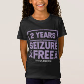 Epilepsie Bewustmaking 2 jaar beslag op vrij lintj T-shirt (Voorkant)