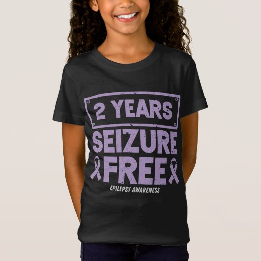 Epilepsie Bewustmaking 2 jaar beslag op vrij lintj T-shirt (Voorkant)