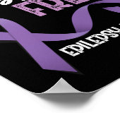 Epilepsie Bewustmaking 5 jaar inbeslagneming vrij  Poster (Hoek)
