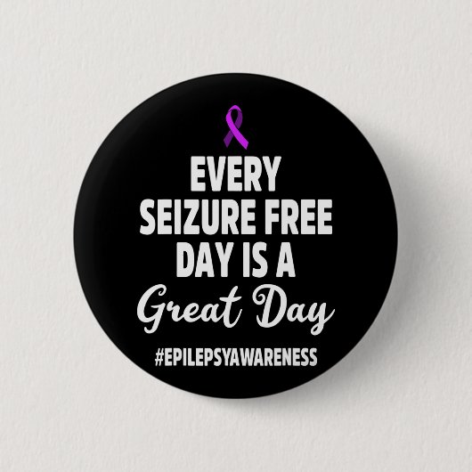 Epilepsie Bewustmaking Epileptische Warrior Ronde Button 5,7 Cm (Voorkant)