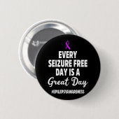 Epilepsie Bewustmaking Epileptische Warrior Ronde Button 5,7 Cm (Voorkant /achterkant)