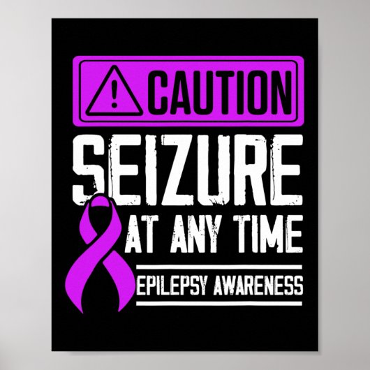 Epilepsie Bewustmaking Epileptische warrior Survi Poster (Voorkant)