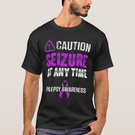 Epilepsie Bewustmaking Epileptische warrior Survi T-shirt (Voorkant)