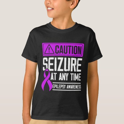 Epilepsie Bewustmaking Epileptische warrior Survi T-shirt (Voorkant)