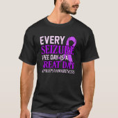Epilepsie Bewustmaking Paars lintje T-shirt (Voorkant)
