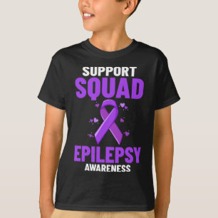 Epilepsie Bewustmaking Paars Ribbon Bracelet Warri T-shirt