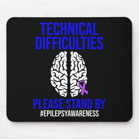 Epilepsie Bewustmaking Technische Epileptische War Muismat (Voorkant)