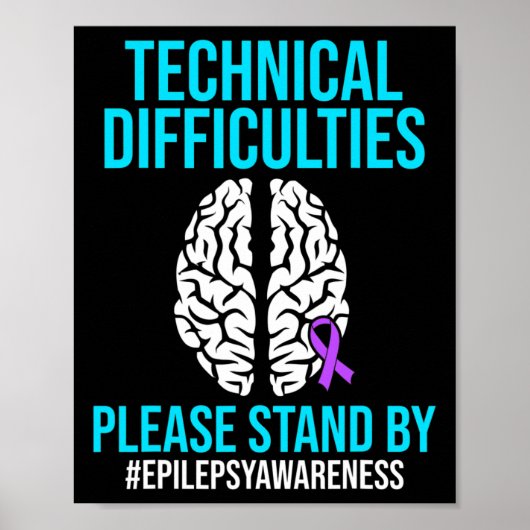 Epilepsie Bewustmaking Technische Epileptische War Poster (Voorkant)