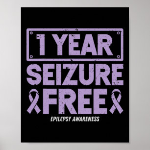 Epilepsie bewustzijn 1 jaar aanval vrij lint 2  poster