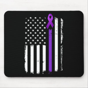 Epilepsie Bewustzijn Amerikaanse vlag Paarse dag l Muismat
