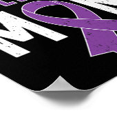 Epilepsie Bewustzijn Bad Epilepsy Mom Paarse lint Poster (Hoek)