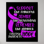 Epilepsie Bewustzijn Bewonder Epileptische Krijger Poster (Voorkant)