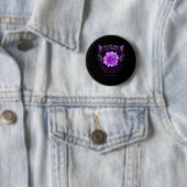Epilepsie bewustzijn bloem We weten niet hoe sterk Ronde Button 5,7 Cm (In situ)