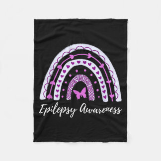 Epilepsie Bewustzijn Boho Regenboog Fleece Deken