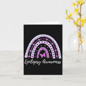 Epilepsie Bewustzijn Boho Regenboog  Kaart (Gele Bloem)