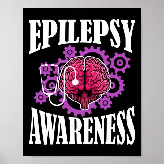 Epilepsie Bewustzijn Diagnose Epileptic Warrior Su Poster (Voorkant)