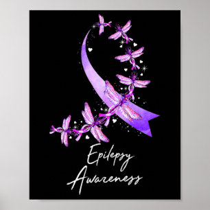 Epilepsie Bewustzijn Dragonfly November We Draag P Poster