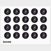 Epilepsie Bewustzijn Dragonfly November We Draag P Ronde Sticker (Vel)
