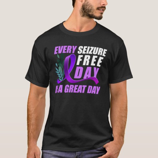 Epilepsie Bewustzijn Elke dag van de Epilepsie T-shirt (Voorkant)
