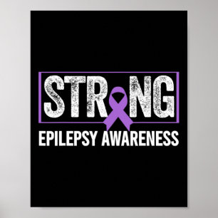 Epilepsie bewustzijn - Epilepsie bewustzijn sterk Poster