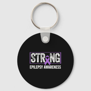 Epilepsie bewustzijn - Epilepsie bewustzijn sterk Sleutelhanger