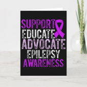 Epilepsie Bewustzijn Epileptische Krijger Overleve Kaart (Voorkant)