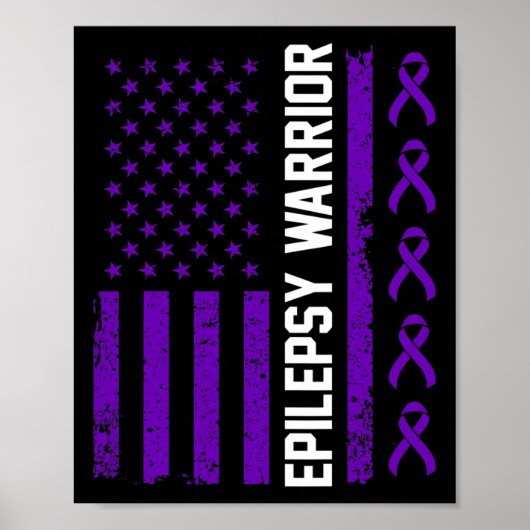 Epilepsie bewustzijn epileptische krijger overleve poster (Voorkant)