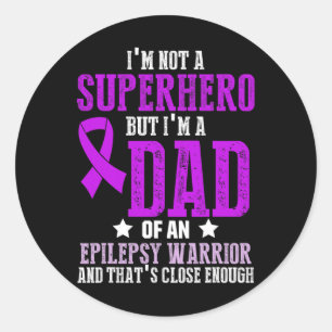 Epilepsie Bewustzijn Epileptische Krijger Overleve Ronde Sticker