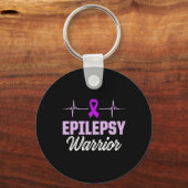 Epilepsie bewustzijn Epileptische krijger Overleve Sleutelhanger (Voorkant)