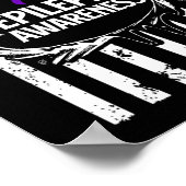 Epilepsie bewustzijn Epileptische krijger Survivor Poster (Hoek)