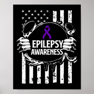 Epilepsie bewustzijn Epileptische krijger Survivor Poster