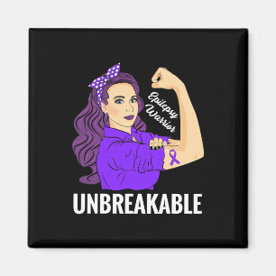 Epilepsie Bewustzijn Epileptische Paarse linten Wa Magneet