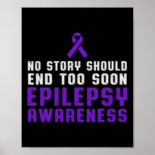 Epilepsie Bewustzijn Fun Beat Epileptic Warrior Su Poster