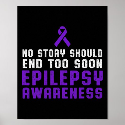 Epilepsie Bewustzijn Fun Beat Epileptic Warrior Su Poster (Voorkant)
