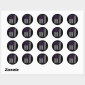 Epilepsie Bewustzijn Haar gevecht is mijn gevecht Ronde Sticker (Vel)