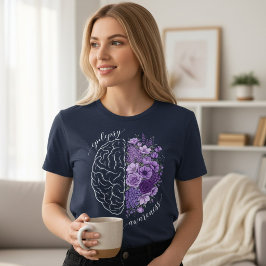 Epilepsie Bewustzijn Hersenbloemen Steun Tri-Blend Shirt