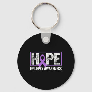 Epilepsie bewustzijn - hoop epilepsie bewustzijn sleutelhanger
