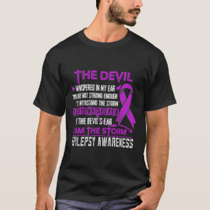 Epilepsie Bewustzijn Ik ben de Storm Duivel T-shirt