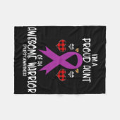 Epilepsie Bewustzijn Ik ben trots op tante van Gew Fleece Deken (Voorkant (Horizontaal))