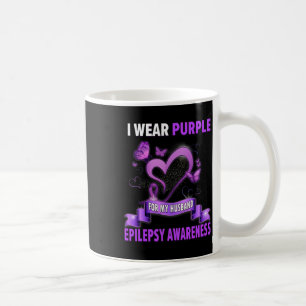 Epilepsie Bewustzijn Ik Draag Paarse voor mijn man Koffiemok