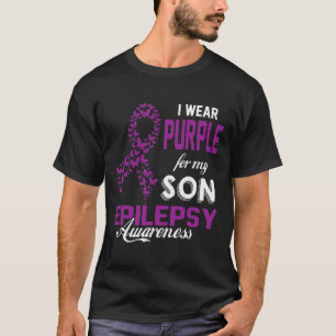 Epilepsie Bewustzijn Ik Draag Paarse Voor Mijn Zoo T-shirt