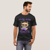 Epilepsie Bewustzijn Kat Uw strijd is mijn strijd  T-shirt (Voorkant volledig)
