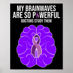 Epilepsie Bewustzijn Kostuum Mijn Hersengolven Cad Poster
