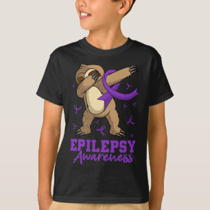 Epilepsie Bewustzijn Luiaard Dabbing Epileptische  T-shirt