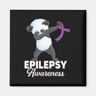 Epilepsie Bewustzijn Maand Dabbing Panda Epilepsie Magneet
